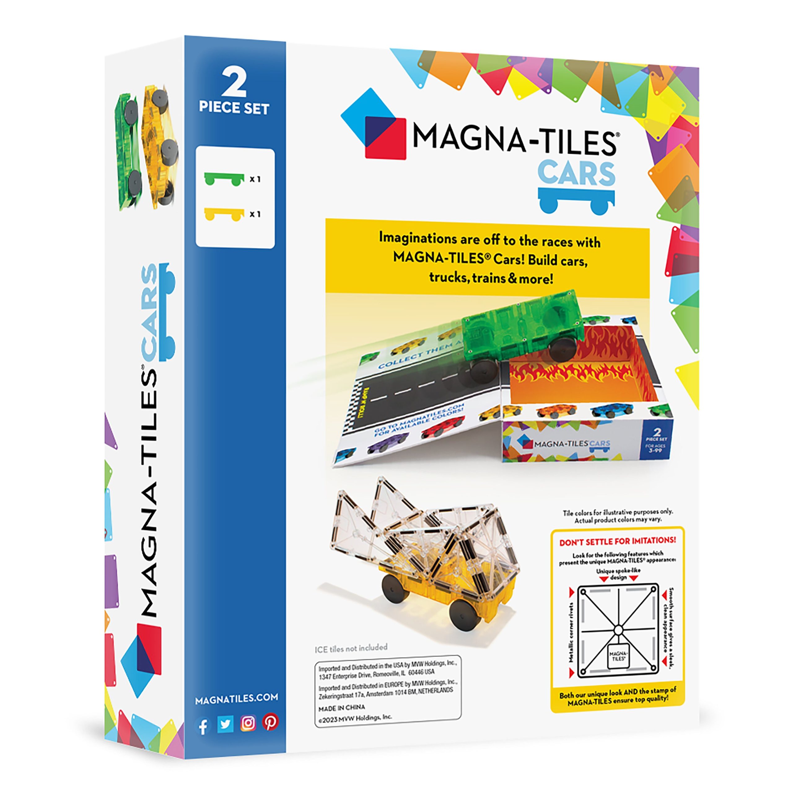 Cars 2 Piece Expansion Set: Green & Yellow - Image 3