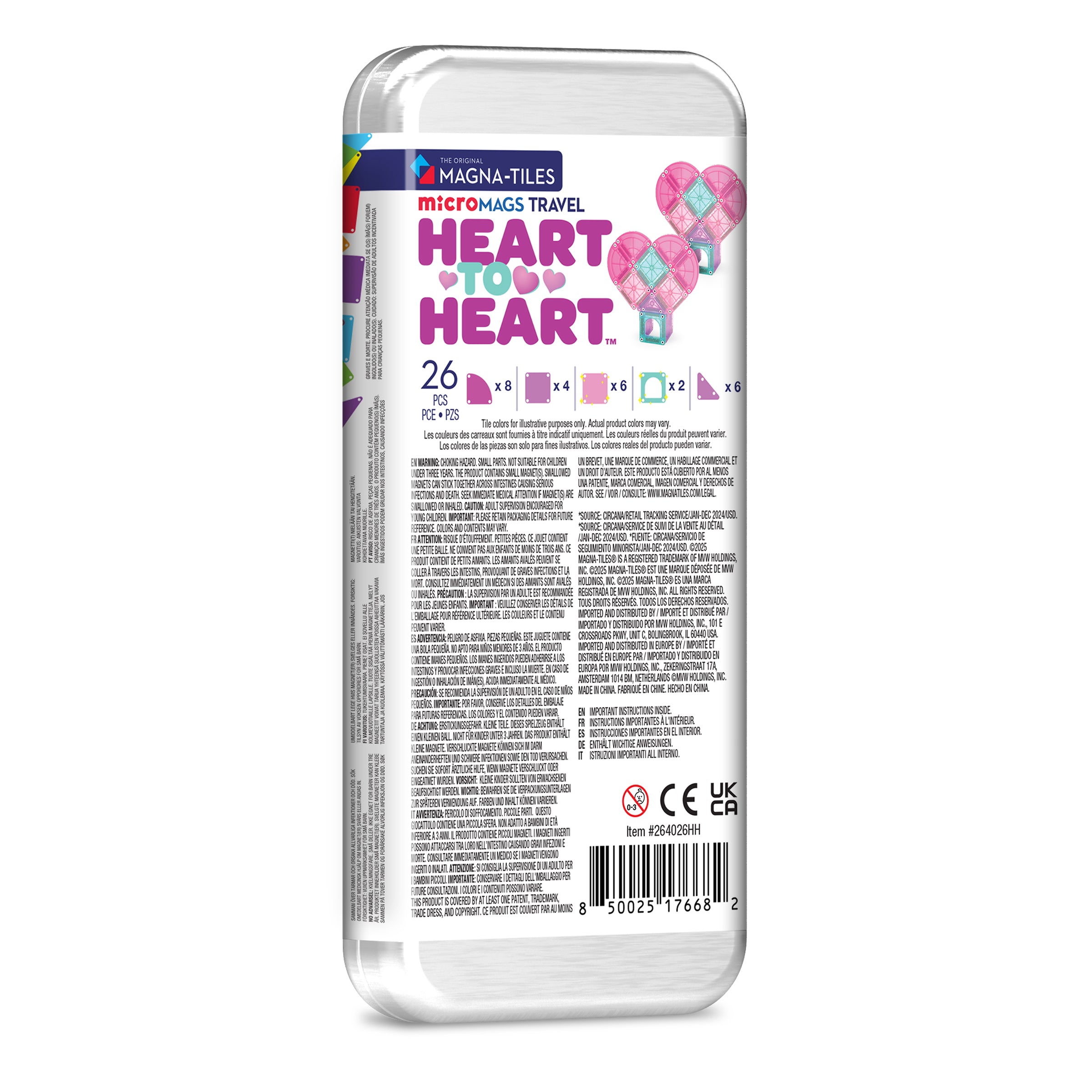 microMAGS Heart to Heart 26 Piece Travel Set - Image 7