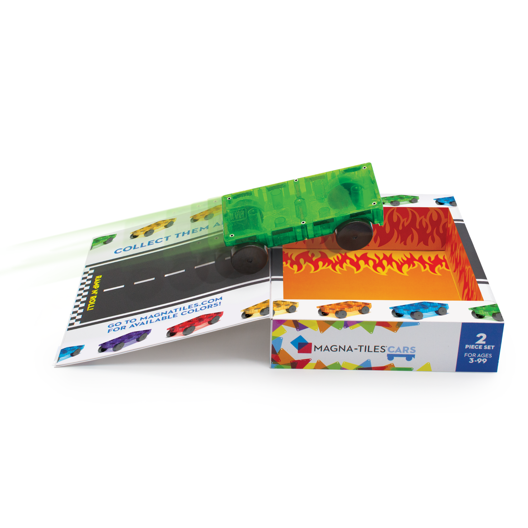 Cars 2 Piece Expansion Set: Green & Yellow - Image 2
